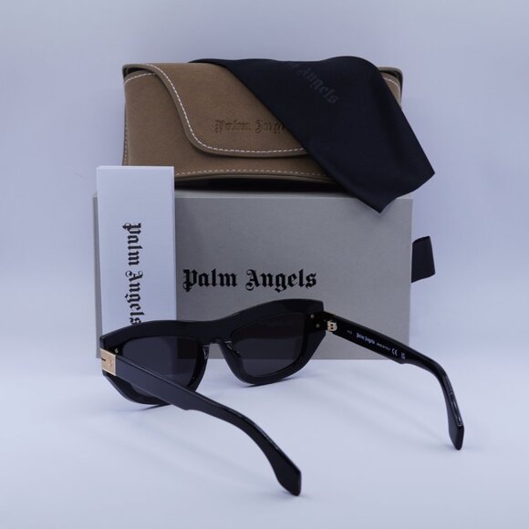 Palm Angels PERI10E CLAIRE 1007 Cat Eye Sunglasses - Black/Dark Grey - Picture 5 of 9